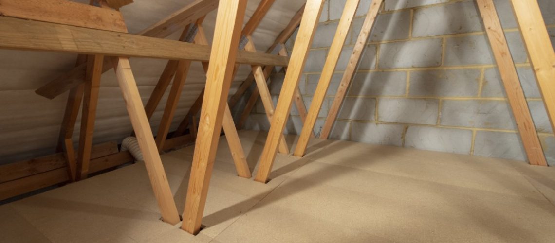 attic restoration with attic boarding for storage