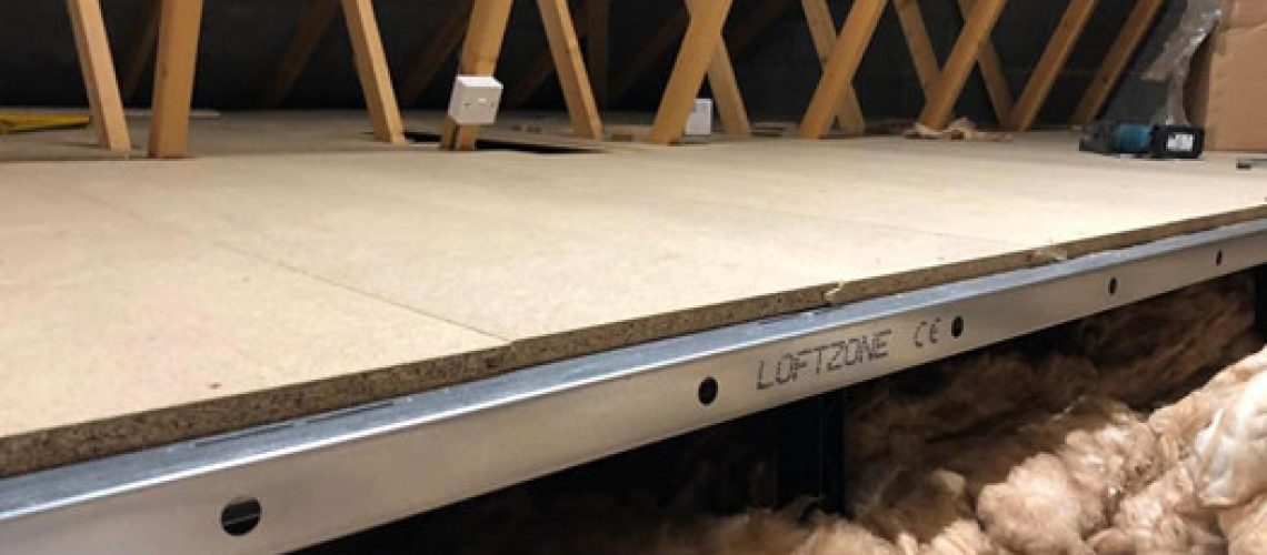 raised attic boarding for energy saving